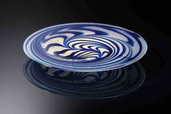 Aqua Feathered Platter