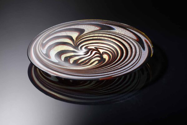 Red Feathered Platter