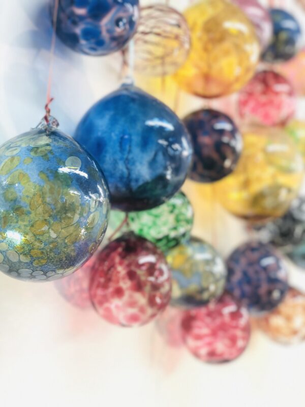 Christmas baubles Allister Malcolm glass