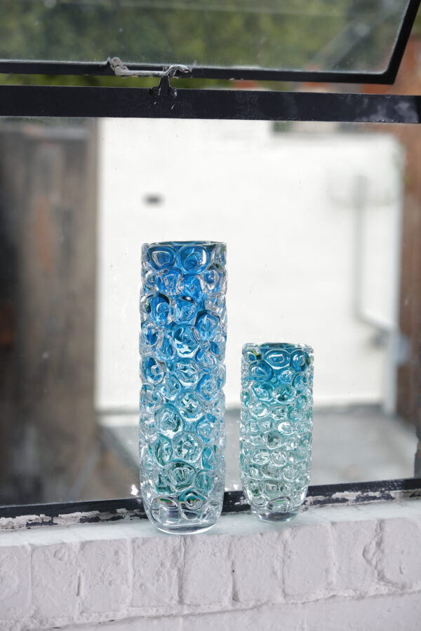 Bioluminescent Aquamarine Bubblewrap Vases - Image 7
