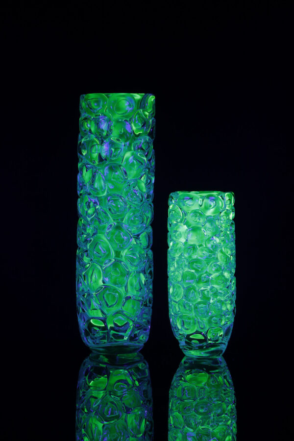 Bioluminescent Aquamarine Bubblewrap Vases - Image 5