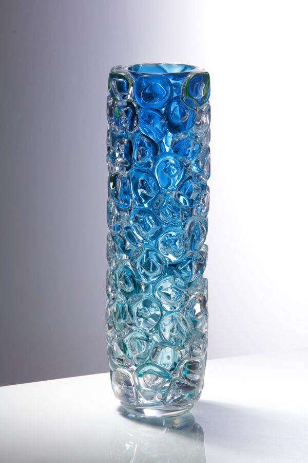 Bioluminescent Aquamarine Bubblewrap Vases - Image 6