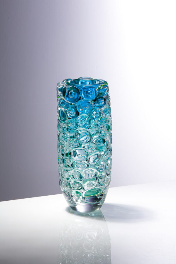Bioluminescent Aquamarine Bubblewrap Vases - Image 4