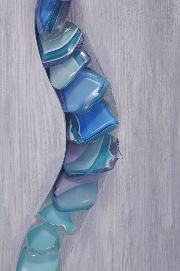 Cascade - Unique Wall art created using Recycled materials
